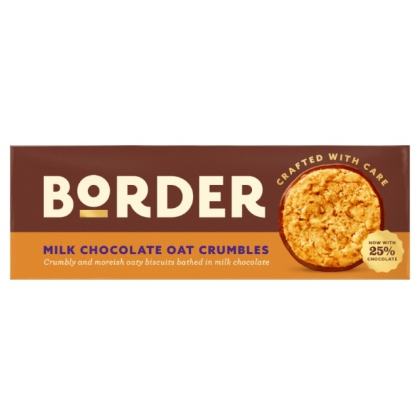 Milk Chocolate Oat Crumbles Border Biscuits Box 150g